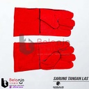 Gosave Sarung Tangan Las Kulit Merah 14 Inch Welding Glove Anti Panas