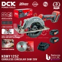 DCK Mesin Circular Saw Cordless KDMY125Z Sirkel Kayu 125MM SET 2x 4 AH