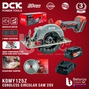 DCK Mesin Circular Saw Cordless KDMY125Z Sirkel Kayu 125MM SET 1X 4 AH