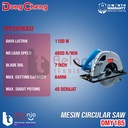Dongcheng Mesin Circular Saw 7 Inch DMY185 Sirkel Potong Kayu 1100W
