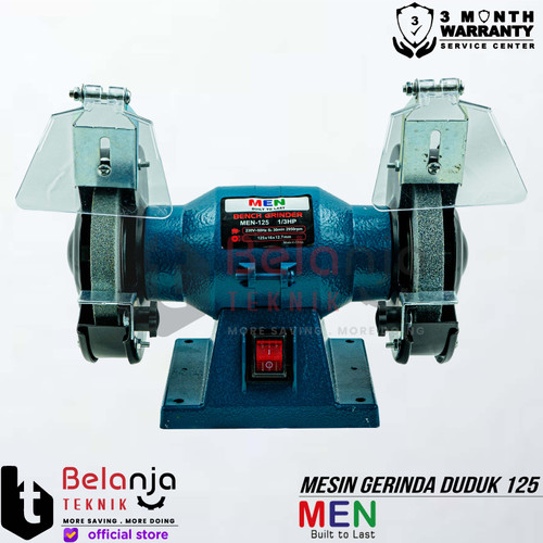 Men Mesin Gerinda Duduk 125-5 5 Inch Bench Grinder Ele 0.25Hp 180/200 W