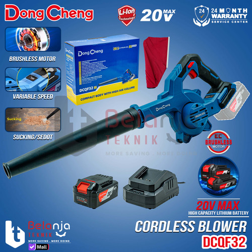 Dongcheng Vacuum Blower Baterai DCQF32BM Blower Cordless Brushless DCQF 32 DCQF32