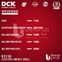 DCK Mesin Bor Tangan Tembok 16MM KZJ16 Impact Drill 710 Watt 16 MM KZJ 16