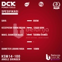 DCK Mesin Gerinda Tangan 4 Inch KSM14-100 A Angle Grinder 800 Watt 4" KSM 14 100A
