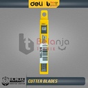 Deli Isi Ulang Cutter 9 mm SK4 10 Pcs Isi Pisau Kater Anti Karat DP092