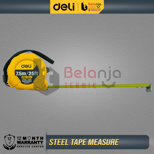 Deli Tape Measure 7.5 Meter Meteran 7.5m Meteran Alat Ukur Tukang ABS