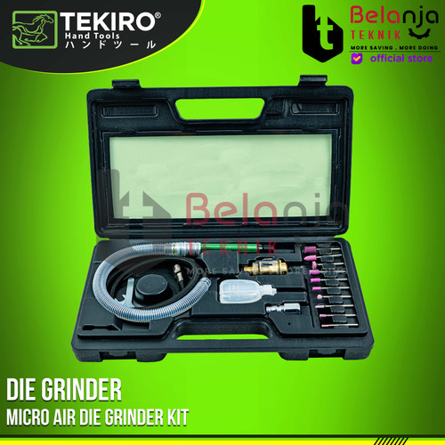 Tekiro Micro Air Dry grinder Kit 3 MM Tuner Micro 16 Pcs Die Grinder