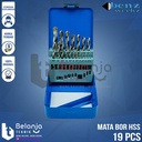 Benz Mata Bor HSS Set 19 Pcs Mata Bor Besi Drill Bits Set 19 Pcs HSS