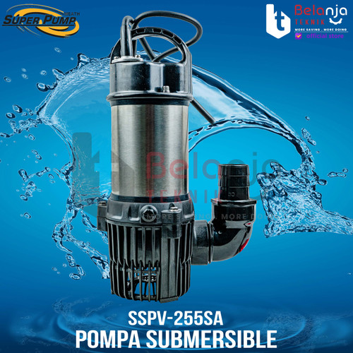 Mitsubishi Pompa Celup Air Kotor Limbah SSPV-255SA 2Inch 250W Stainles