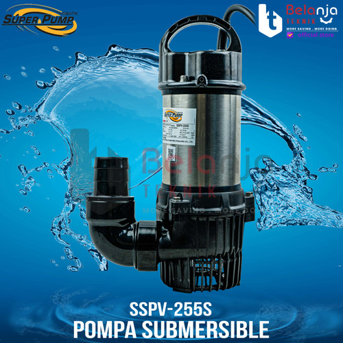 Mitsubishi Pompa Celup Air Kotor Limbah SSPV-255S 2 Inch 250W Manual