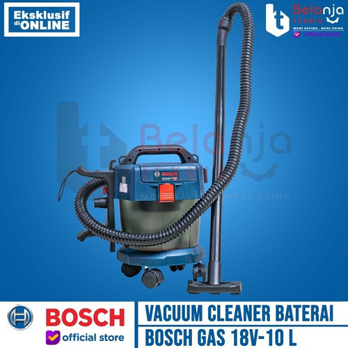 Bosch Mesin Sedot Debu Cordless GAS 18V-10 L + Set Baterai 18V  2x 4AH