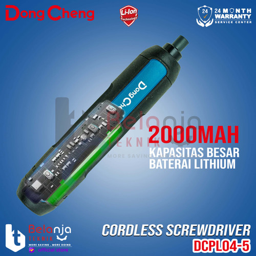 Dongcheng Screwdriver Cordless DCPL04-5 Mesin Bor Obeng 5MM 4V 2AH
