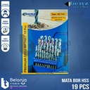 Benz Mata Bor HSS Set 19 Pcs Mata Bor Besi Drill Bits Set 19 Pcs HSS