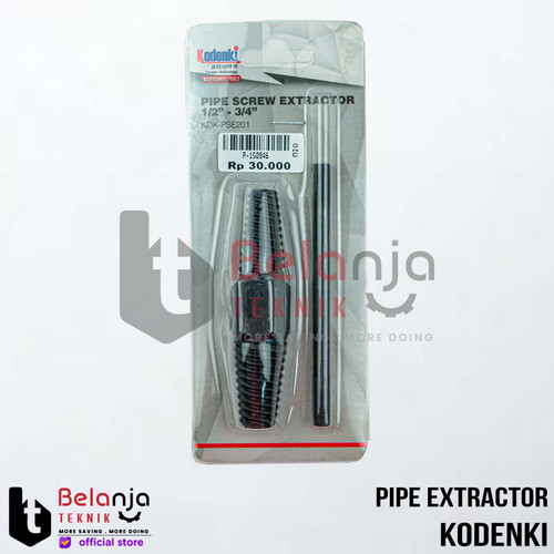 Kodenki Pipe Extractor Alat Pembuka Tap Kran Air Patah Pipa 1/2 & 3/4