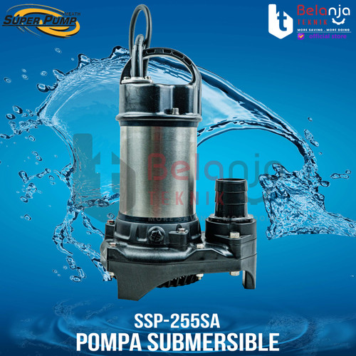 Mitsubishi Pompa Celup Air Kotor Limbah SSP-255SA 2Inch 250W Otomatis