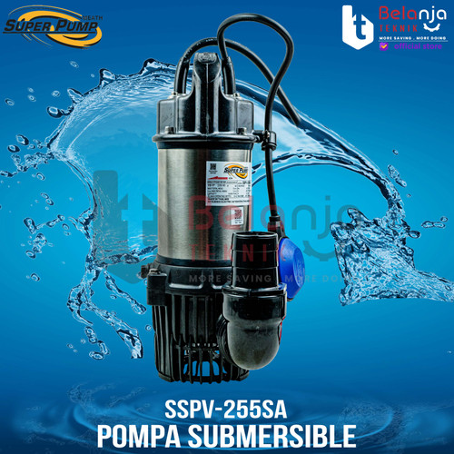 Mitsubishi Pompa Celup Air Kotor Limbah SSPV-255SA 2Inch 250W Stainles