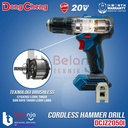 Dongcheng Cordless Hammer Drill DCJZ2050iZ 20V Bor Impact Baterai 13MM