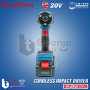 DongCheng Impact Driver Baterai DCPL208 DM Pembuka Baut Brushless 20V
