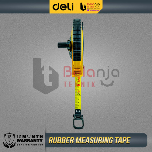 Deli Meteran Fiber Bulat 30 M Alat Ukur Akurat Fleksibel 30 Meter ABS