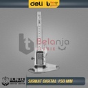 Deli Jangka Sorong Digital 6" Sketmat Sigmat Digital Vernier Caliper