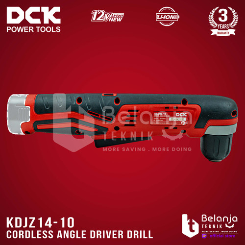 DCK Angle Driver Drill Cordless KDJZ14-10 Mesin Bor Sudut Baterai Unit Only