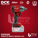 DCK Impact Wrench Baterai 1/2 In KDPB488 Pembuka Baut Unit Only 20V