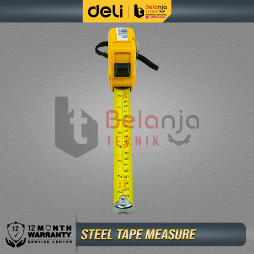 Deli Tape Measure 7.5 Meter Meteran 7.5m Meteran Alat Ukur Tukang ABS