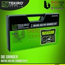 Tekiro Micro Air Dry grinder Kit 3 MM Tuner Micro 16 Pcs Die Grinder