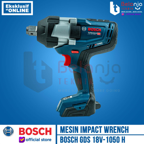 Bosch Mesin Impact Wrench Cordless GDS 18V-1050 H Baterai Procore 4AH