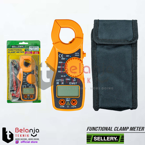 Sellery Digital Clamp Meter Tang Ampere Multimeter 400A Kabel Tester