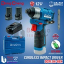 Dongcheng Bor Obeng Baterai DCPL04-8 EK 12V SET Brushless Impact Driver Cordless DCPL04-8EK DCPL 04-8