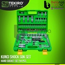 Tekiro Kunci Shock Sok Set 94 Pcs 6 PT 1/4"-1/2" Socket Set SC-SE0622