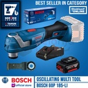 Bosch Oscillating Multi Tool Cordless GOP 185-Li Charger Baterai 4 AH