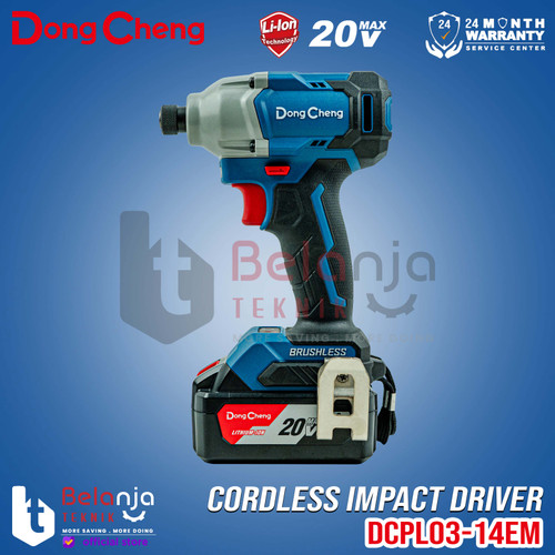 Dongcheng Impact Driver Baterai DCPL03-14EM Pembuka Baut Brushless 20V