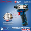 Dongcheng Bor Obeng Baterai DCPL04-8 EK 12V SET Brushless Impact Driver Cordless DCPL04-8EK DCPL 04-8
