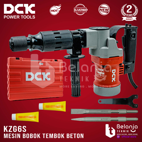 DCK Mesin Bobok Tembok Beton KZG6S Jack Demolition Hammer Hex17 1050 W
