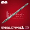 DCK Mata Bobok Lancip SDS Max 18 x 400mm Point Chisel Lancip 18X400 MM