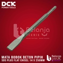DCK SDS Plus Flat Chisel 14 x 250mm Mata Bobok Pahat Beton Tembok