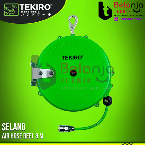 Tekiro Air Hose Reel 8M Selang Udara Kompresor Gulung Selang Tarik 8 M