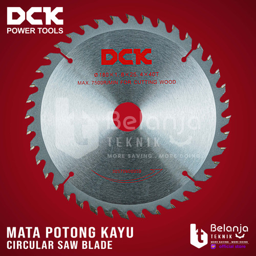 DCK Circular Saw Blade 7 inch Mata Potong Kayu TCT 7" 180 x 25.4 x 40T
