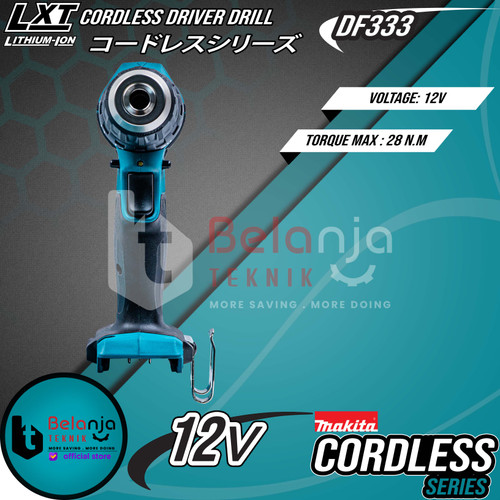 Makita Mesin Bor Obeng Baterai DF333 Driver Drill Cordless 12V DF 333