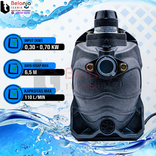 Shimizu Pompa Air Dorong SIP 500 BIT Smart Booster Pump Inverter 500 W
