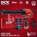 DCK Cordless Caulk Gun 12 V Mesin Tembak Sealant Silikon KDPJ12AK 12v