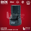 DCK Baterai Cordless Lithium 12V 2 AH Battery 12 Volt LB1220 LB 1220