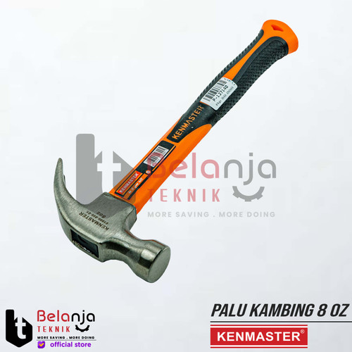 Kenmaster Palu Kambing Heavy Duty 8 Oz Claw Hammer 8oz Paku Beton