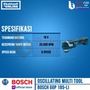 Bosch Oscillating Multi Tool Cordless GOP 185-Li Charger Baterai 4 AH