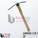 Cmart Cangkul Pacul Garpu Mini Serbaguna Garukan Kebun Taman Mini 2in1