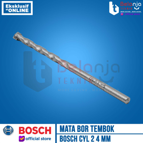 Bosch Mansory Drill Bits CYL-2 4 X 75 MM Mata Bor Beton Tembok 4MM