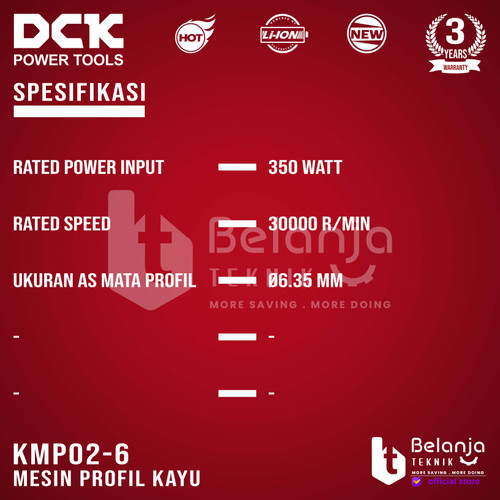 DCK Mesin Profil Kayu KMP02-6 Wood Router Trimmer 350 Watt KMP 02-6