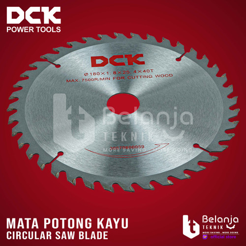 DCK Circular Saw Blade 7 inch Mata Potong Kayu TCT 7" 180 x 25.4 x 40T